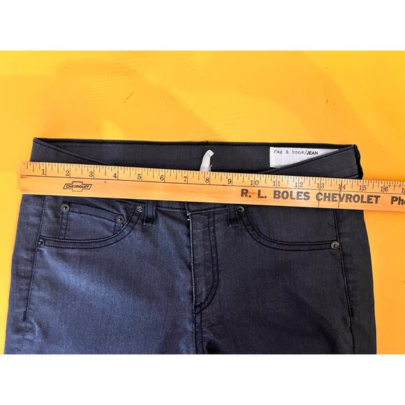 Rag & Bone Cotton Blend Coated Denim Mid-Rise Skinny Jeans Shoreditch Women's 29 - Picture 5 of 9